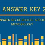 Answer Key of BHU PET Applied Microbiology 2015