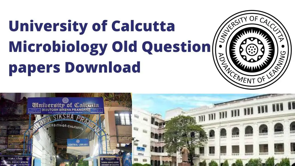 University of Calcutta MSc Microbiology Question Papers of 2020 Download