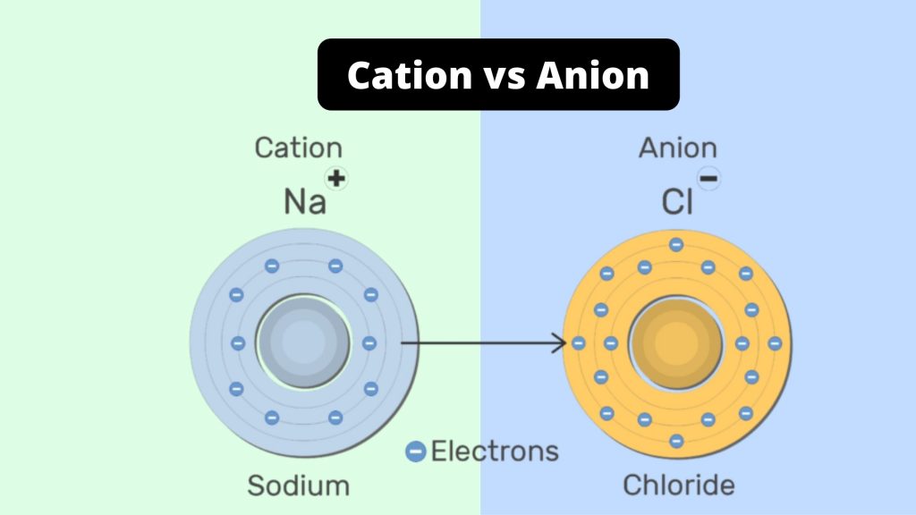 Difference Between Cation and Anion - Cation vs Anion