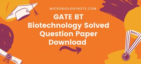 GATE BT Biotechnology Solved Question Paper Download