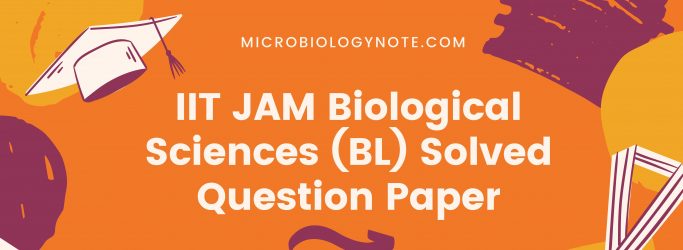 IIT JAM Biological Sciences (BL) Solved Question Paper