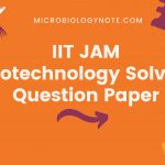 IIT JAM Biotechnology Solved Question Paper Download