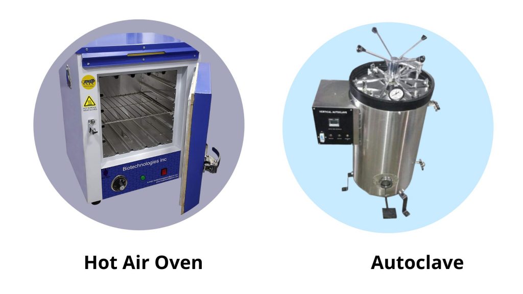 Difference between hot air oven and autoclave