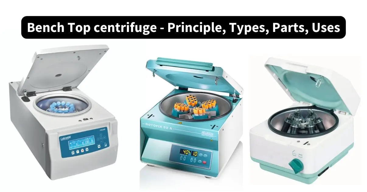 Bench Top Centrifuge - Principle, Types, Parts, Uses