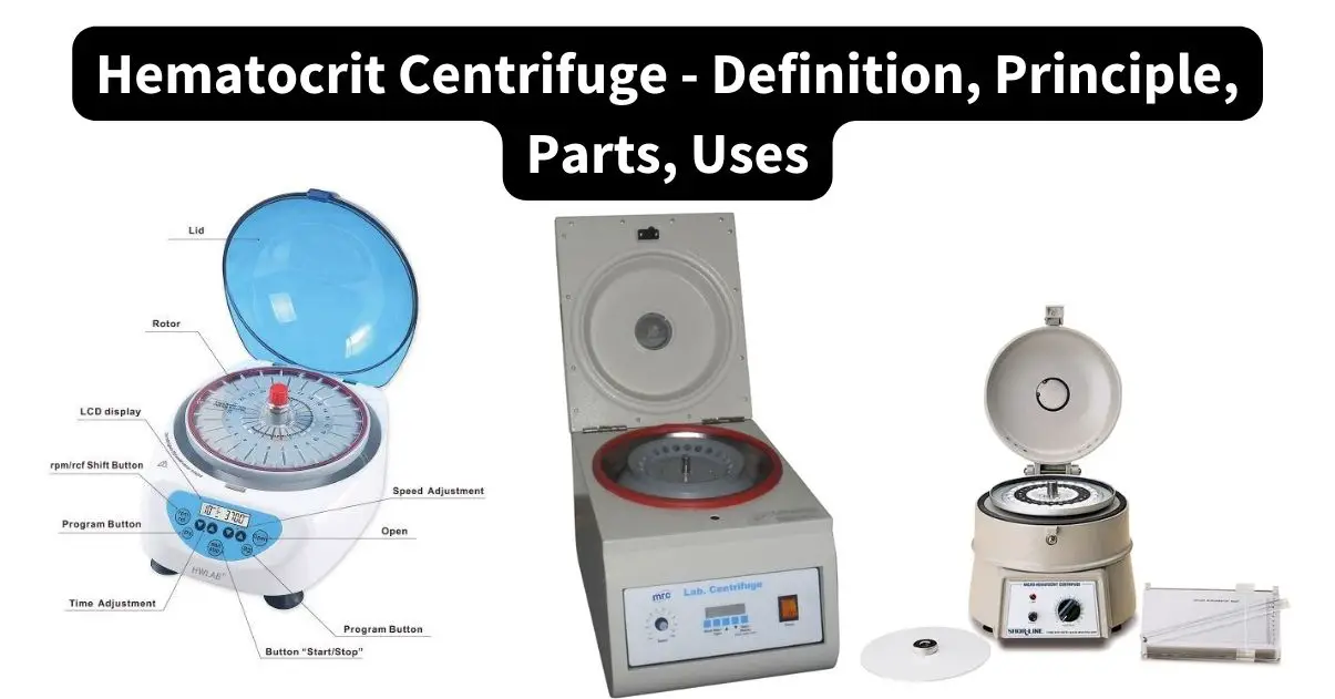 Hematocrit Centrifuge - Definition, Principle, Parts, Uses