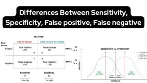 Differences Between Sensitivity, Specificity, False positive, False negative
