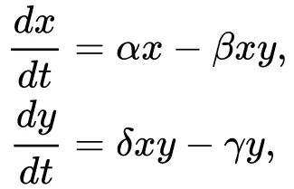 Lotka–Volterra equations