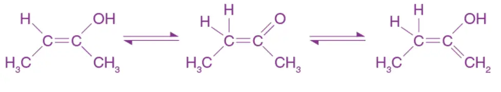 Tautomeric Form of Unsymmetrical Ketones
