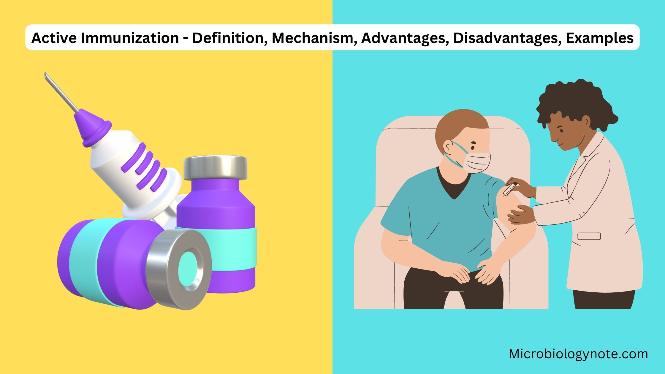 Active Immunization - Definition, Mechanism, Advantages, Disadvantages, Examples