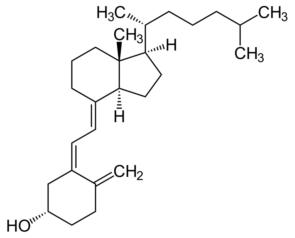 Structure of cholecalciferol (D3)